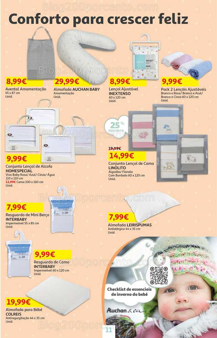Antevisão Folheto AUCHAN Feira do Bebé Promoções de 13 a 26 janeiro