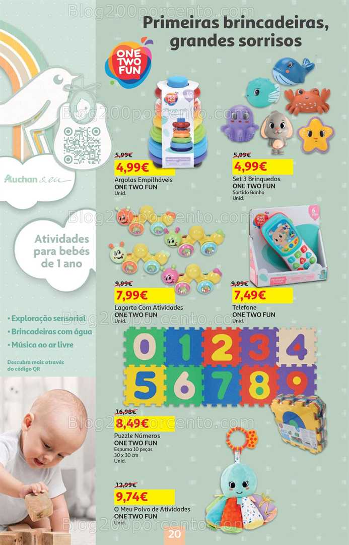 Antevisão Folheto AUCHAN Feira do Bebé Promoções de 13 a 26 janeiro
