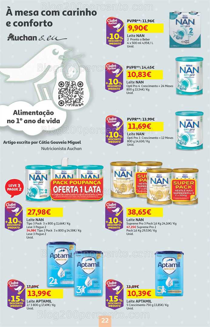 Antevisão Folheto AUCHAN Feira do Bebé Promoções de 13 a 26 janeiro