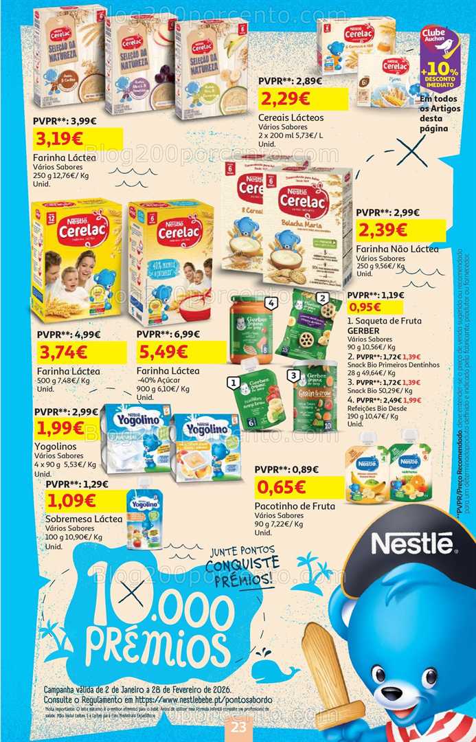 Antevisão Folheto AUCHAN Feira do Bebé Promoções de 13 a 26 janeiro