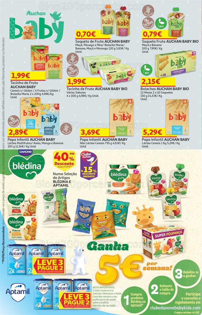 Antevisão Folheto AUCHAN Feira do Bebé Promoções de 13 a 26 janeiro