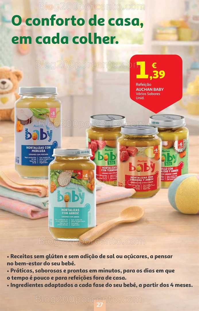 Antevisão Folheto AUCHAN Feira do Bebé Promoções de 13 a 26 janeiro