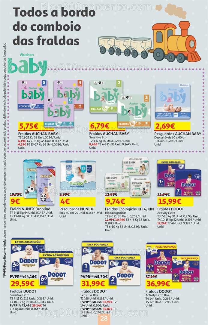 Antevisão Folheto AUCHAN Feira do Bebé Promoções de 13 a 26 janeiro
