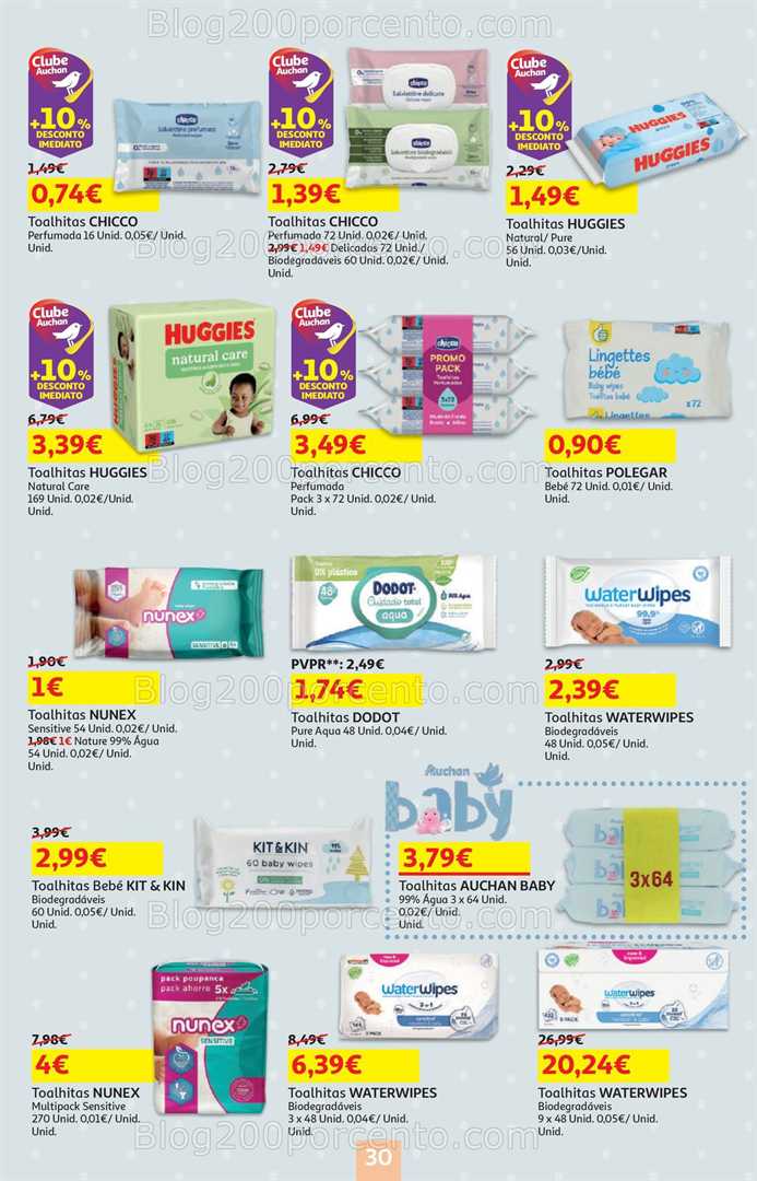 Antevisão Folheto AUCHAN Feira do Bebé Promoções de 13 a 26 janeiro