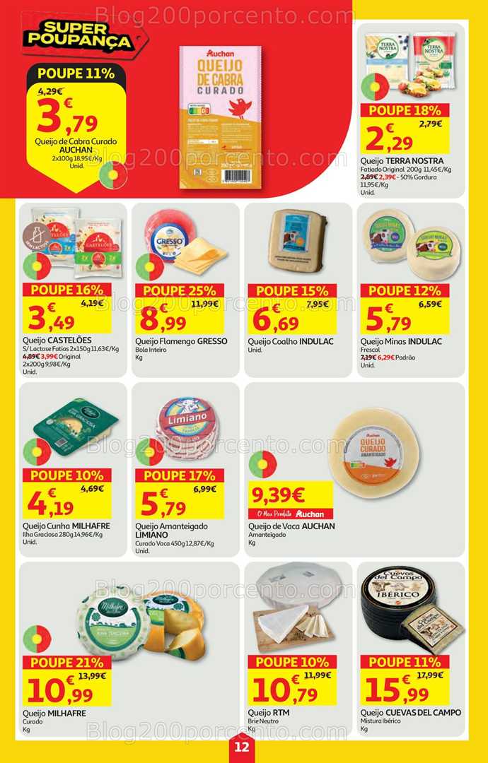 Antevisão Folheto AUCHAN Super Poupança Promoções de 15 a 21 janeiro