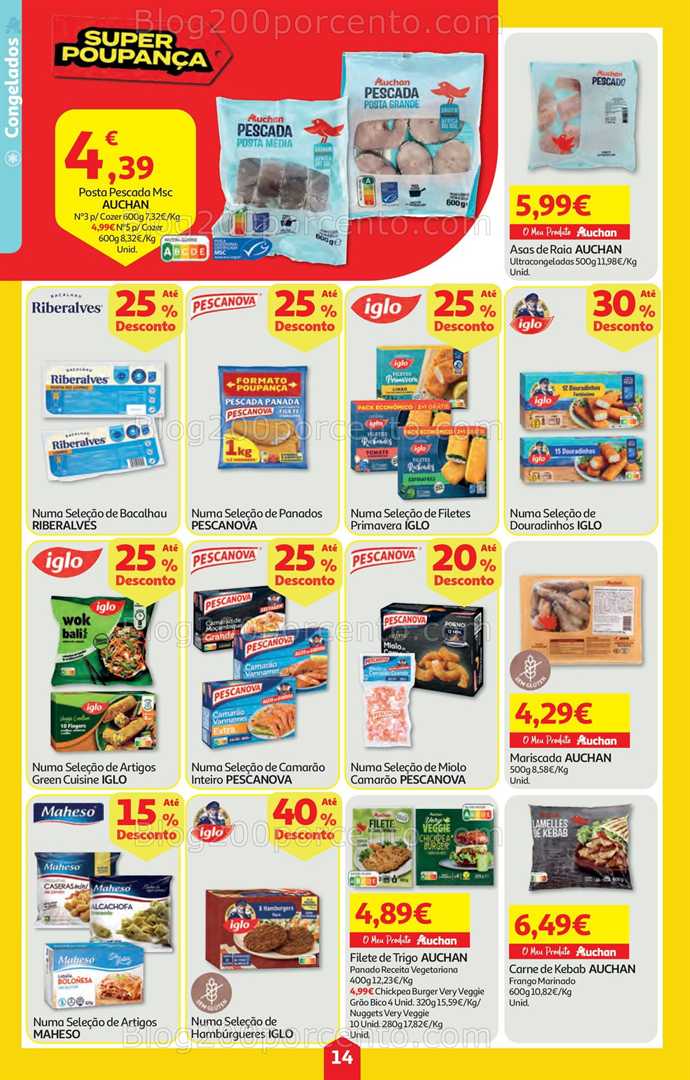 Antevisão Folheto AUCHAN Super Poupança Promoções de 15 a 21 janeiro