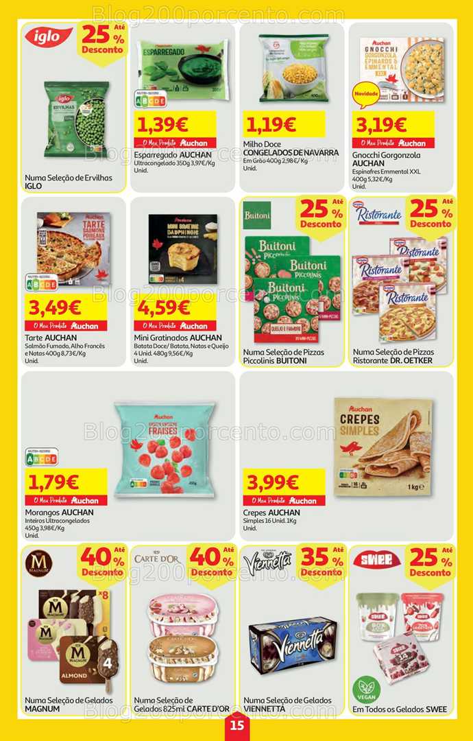 Antevisão Folheto AUCHAN Super Poupança Promoções de 15 a 21 janeiro