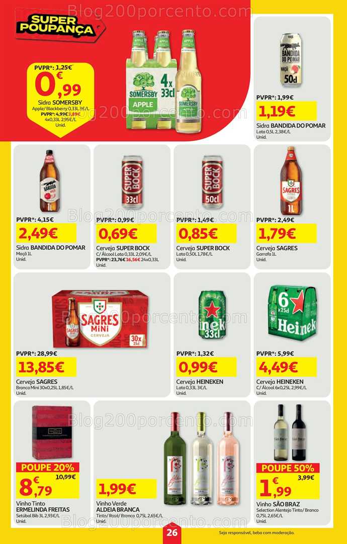 Antevisão Folheto AUCHAN Super Poupança Promoções de 15 a 21 janeiro