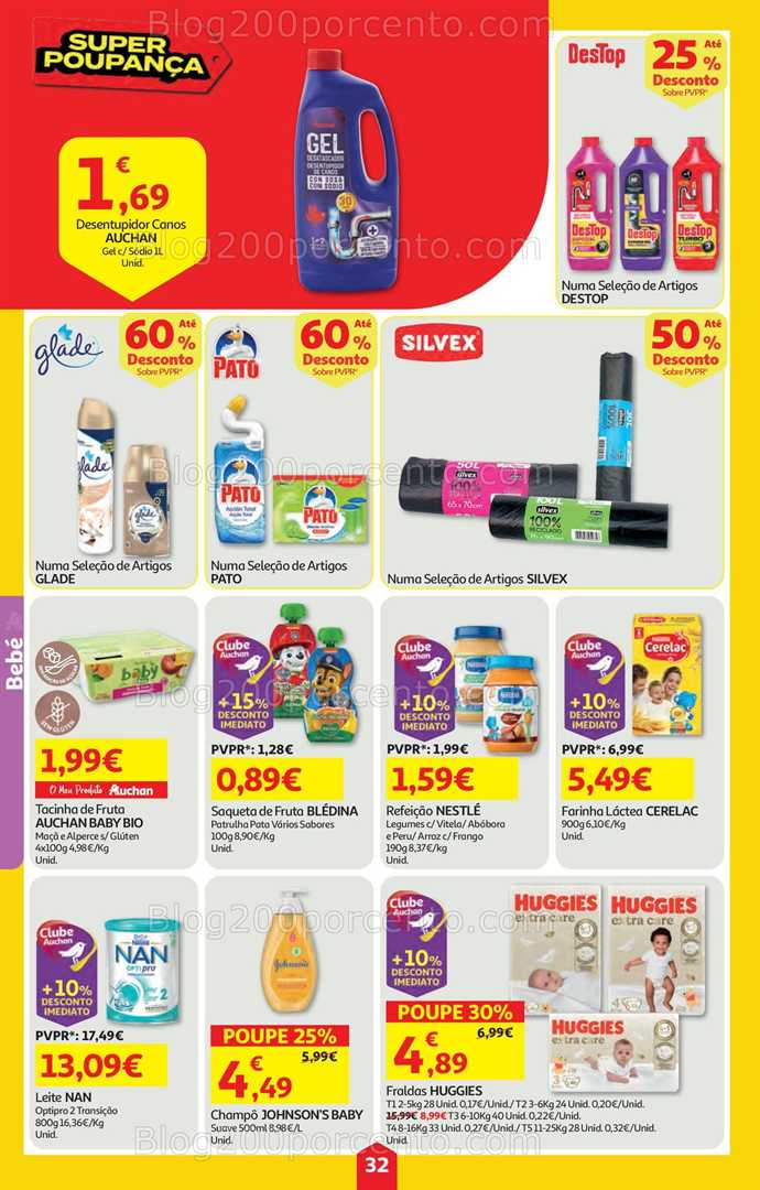 Antevisão Folheto AUCHAN Super Poupança Promoções de 15 a 21 janeiro