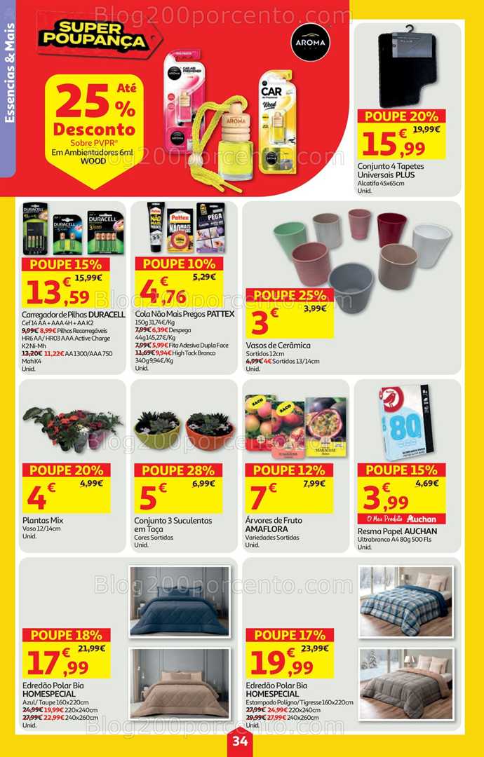 Antevisão Folheto AUCHAN Super Poupança Promoções de 15 a 21 janeiro