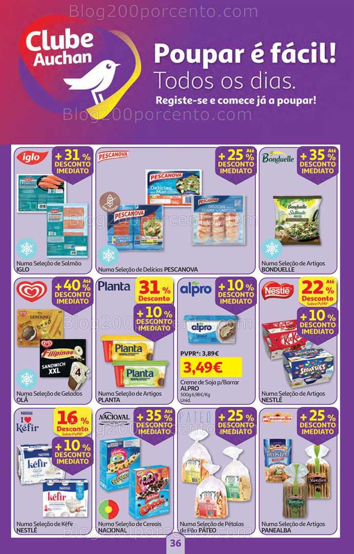 Antevisão Folheto AUCHAN Super Poupança Promoções de 15 a 21 janeiro