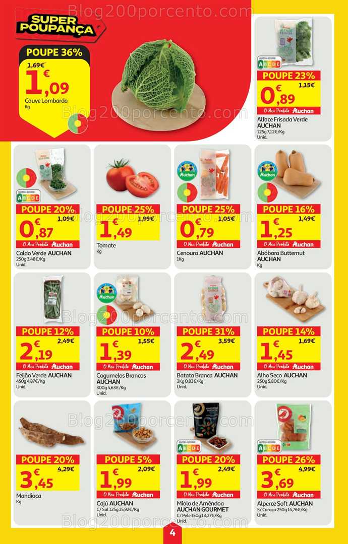 Antevisão Folheto AUCHAN Super Poupança Promoções de 15 a 21 janeiro