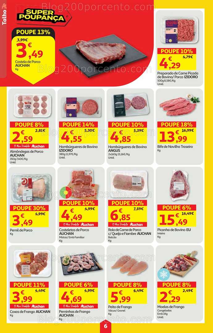 Antevisão Folheto AUCHAN Super Poupança Promoções de 15 a 21 janeiro