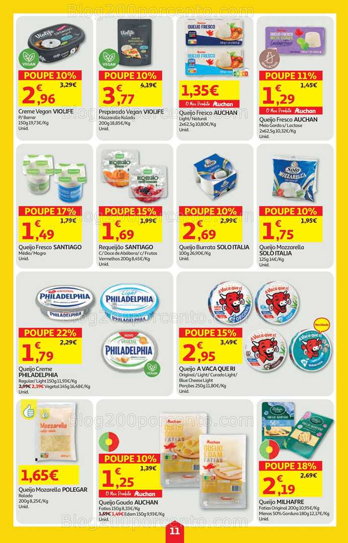 Antevisão Folheto AUCHAN Super Poupança Promoções de 22 a 28 janeiro