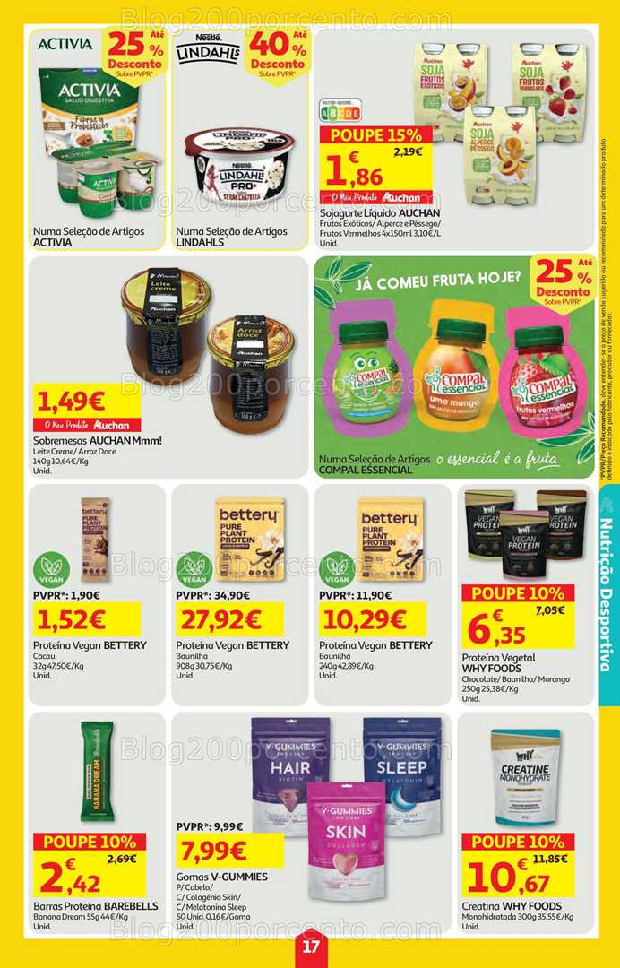 Antevisão Folheto AUCHAN Super Poupança Promoções de 22 a 28 janeiro