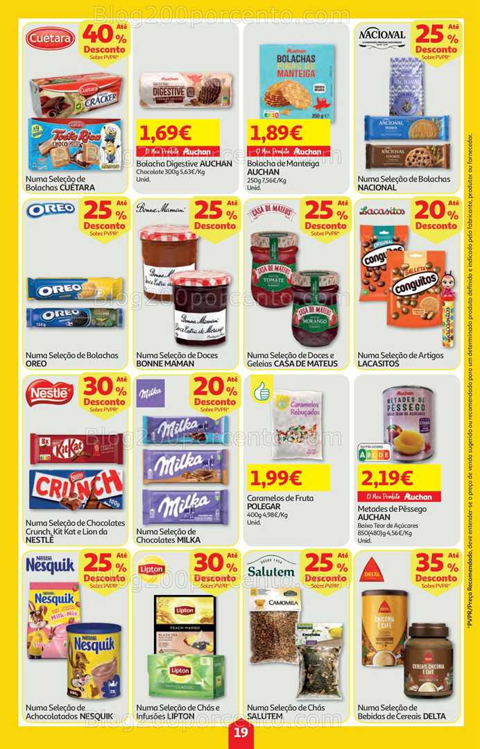 Antevisão Folheto AUCHAN Super Poupança Promoções de 22 a 28 janeiro