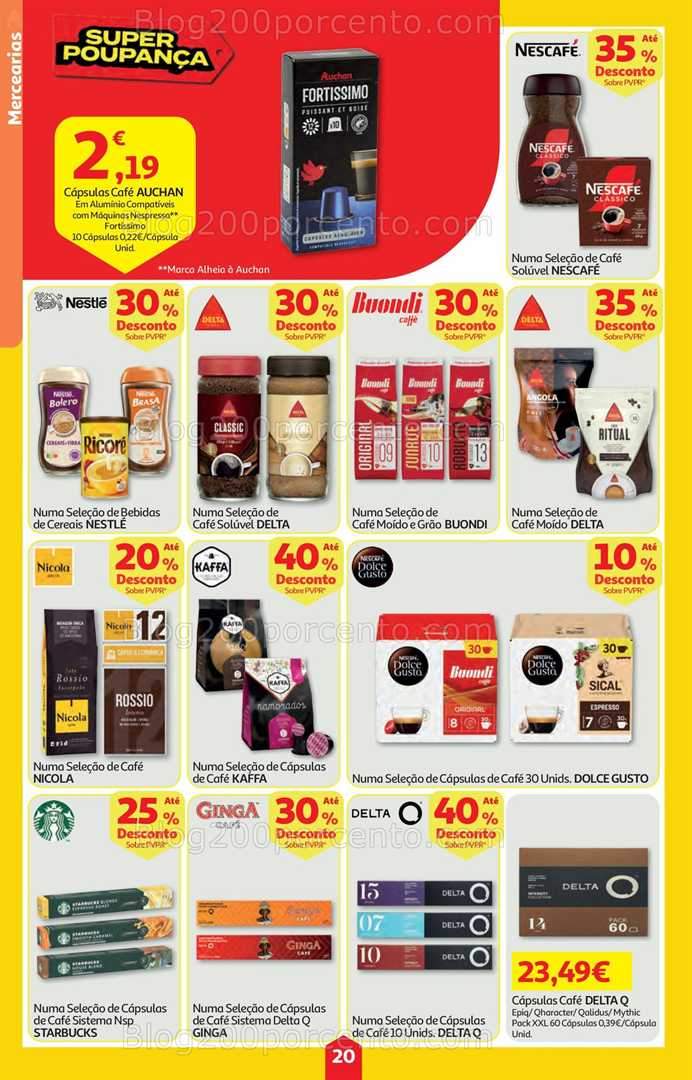 Antevisão Folheto AUCHAN Super Poupança Promoções de 22 a 28 janeiro