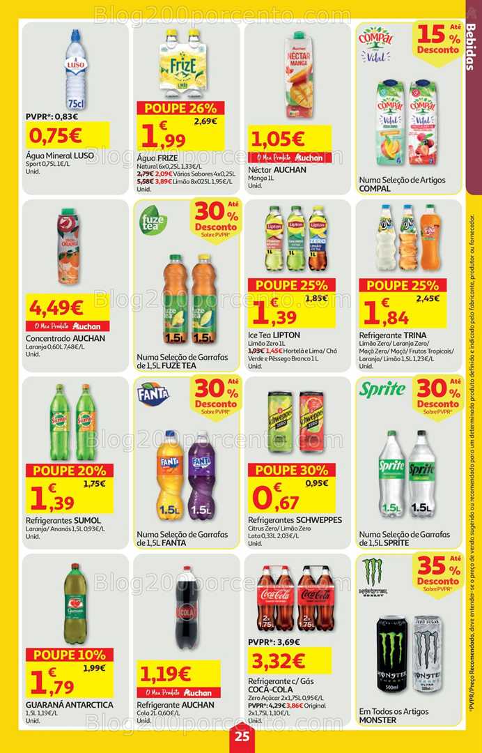 Antevisão Folheto AUCHAN Super Poupança Promoções de 22 a 28 janeiro
