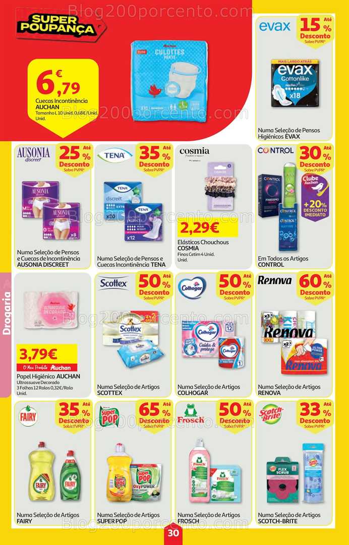 Antevisão Folheto AUCHAN Super Poupança Promoções de 22 a 28 janeiro