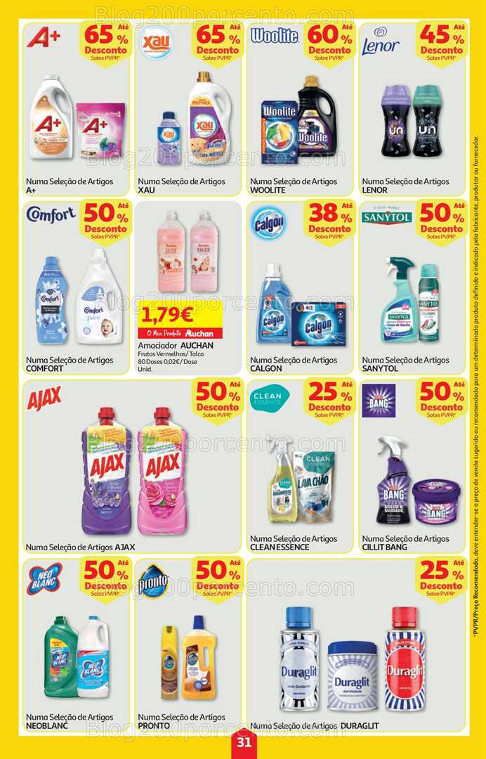 Antevisão Folheto AUCHAN Super Poupança Promoções de 22 a 28 janeiro