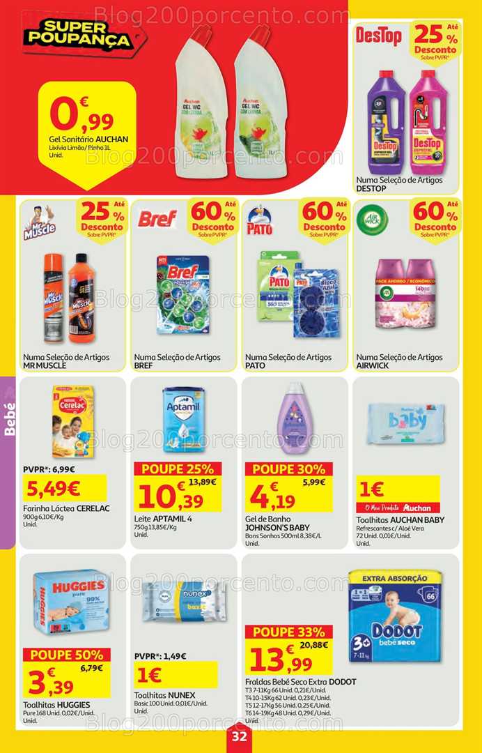 Antevisão Folheto AUCHAN Super Poupança Promoções de 22 a 28 janeiro