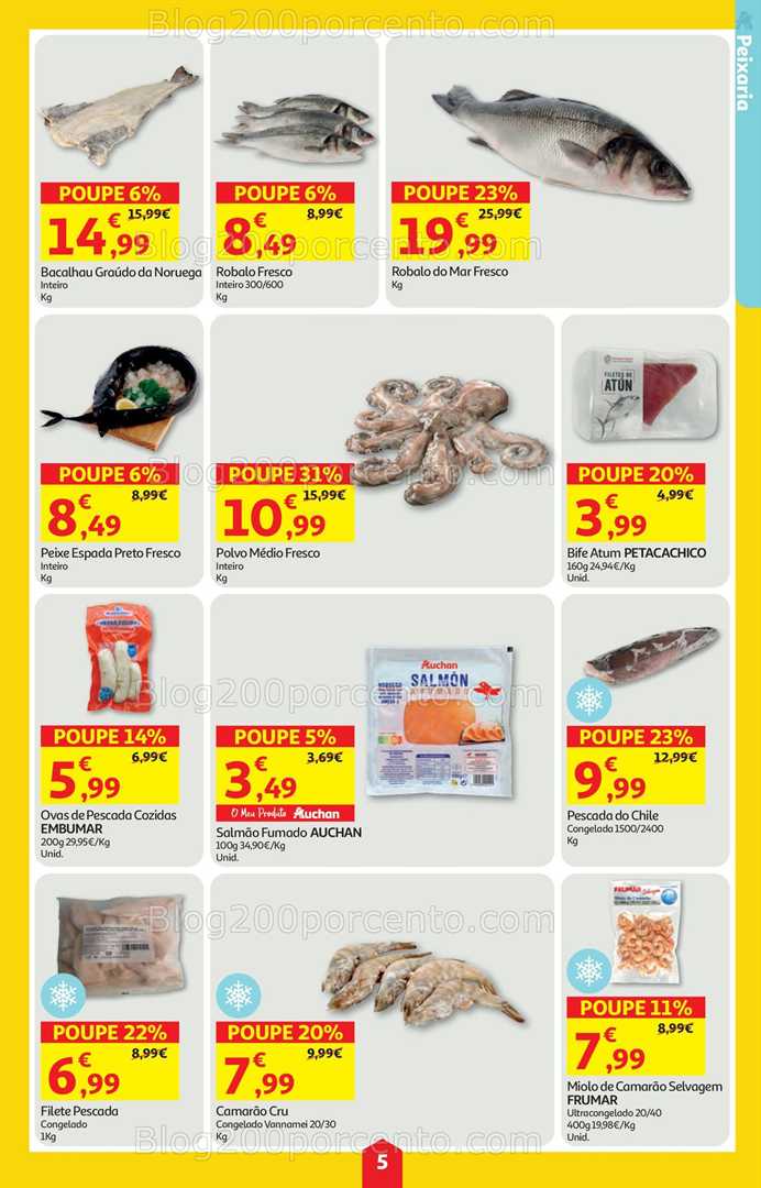 Antevisão Folheto AUCHAN Super Poupança Promoções de 22 a 28 janeiro