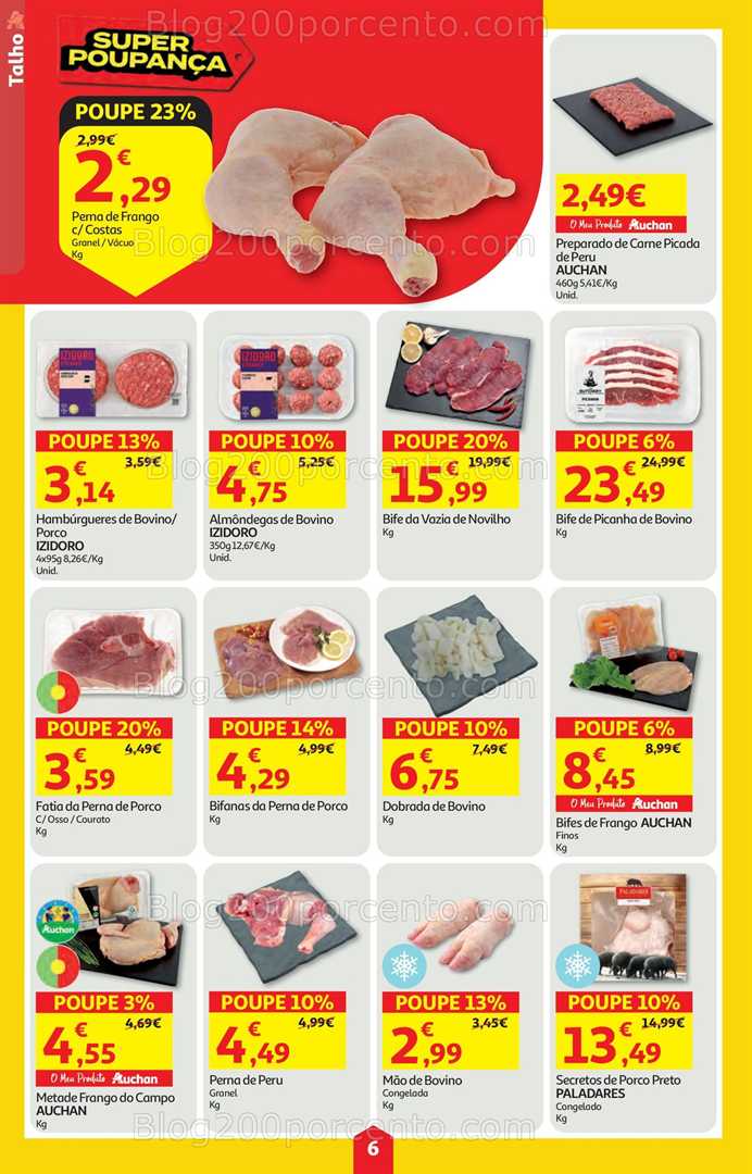 Antevisão Folheto AUCHAN Super Poupança Promoções de 22 a 28 janeiro