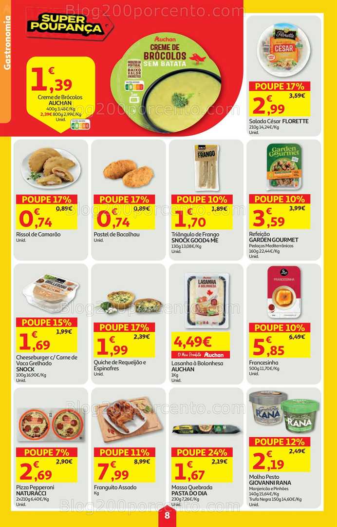 Antevisão Folheto AUCHAN Super Poupança Promoções de 22 a 28 janeiro