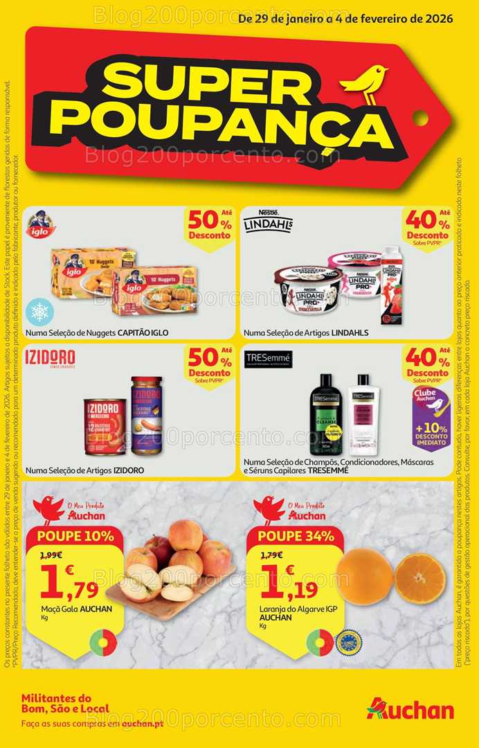 Antevisão Folheto AUCHAN Promoções de 29 janeiro a 4 fevereiro