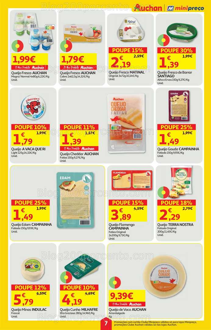 Antevisão Folheto AUCHAN - MINIPREÇO Promoções de 15 a 21 janeiro