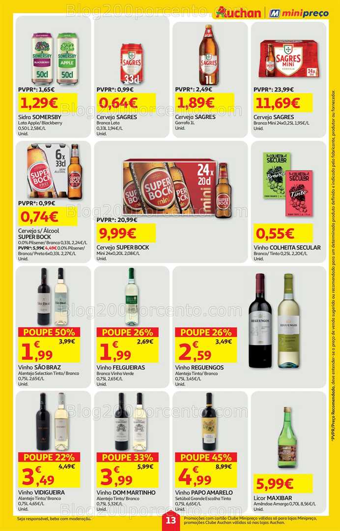 Antevisão Folheto AUCHAN - MINIPREÇO Promoções de 29 janeiro a 4 fevereiro