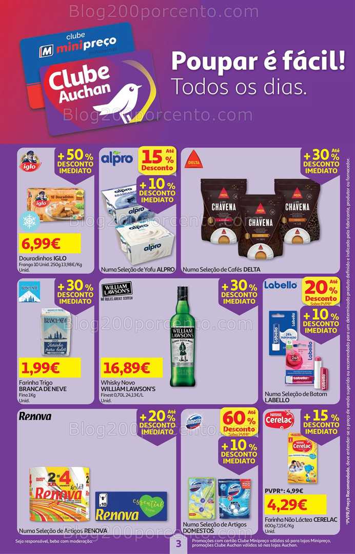 Antevisão Folheto AUCHAN - MINIPREÇO Promoções de 29 janeiro a 4 fevereiro