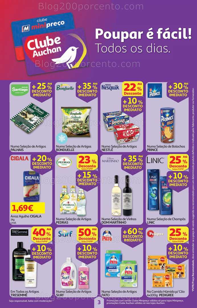 Antevisão Folheto MINIPREÇO - AUCHAN Promoções de 8 a 14 janeiro