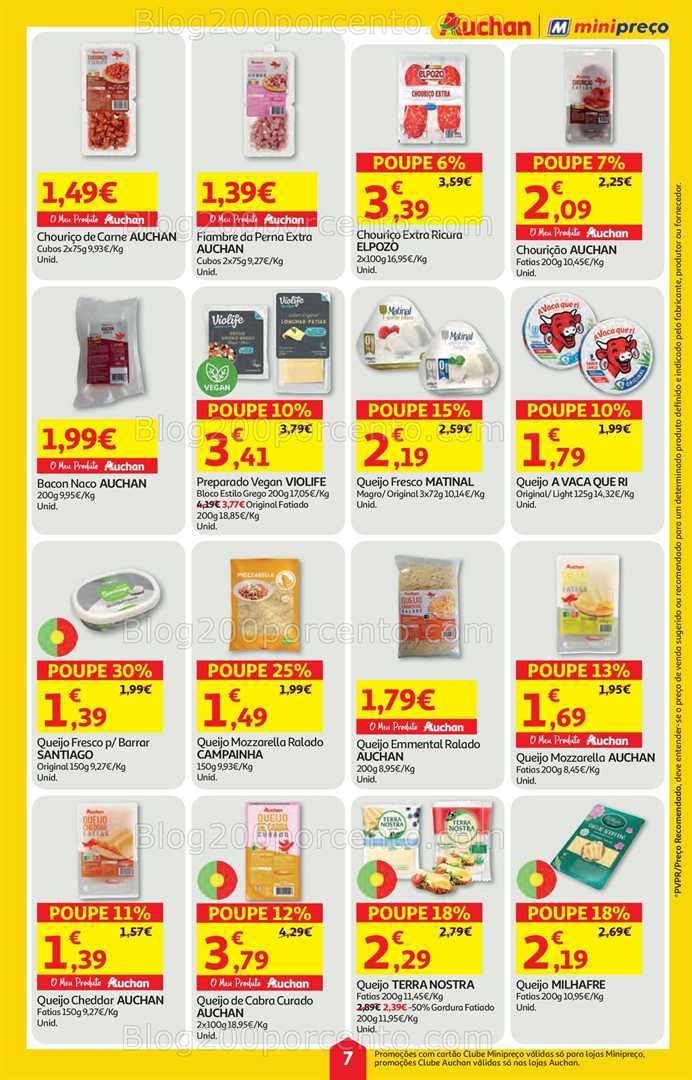 Antevisão Folheto MINIPREÇO - AUCHAN Promoções de 8 a 14 janeiro