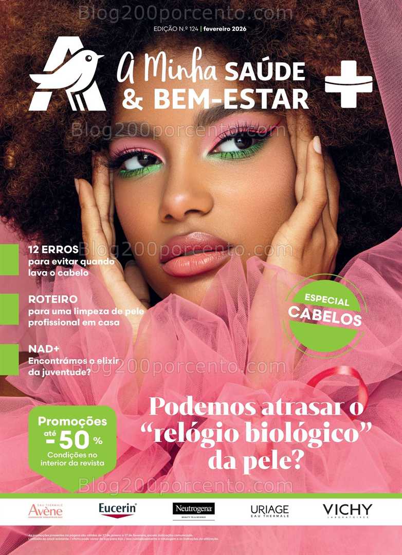 Antevisão Folheto AUCHAN Saúde e Bem-Estar Promoções 27 janeiro a 27 fevereiro