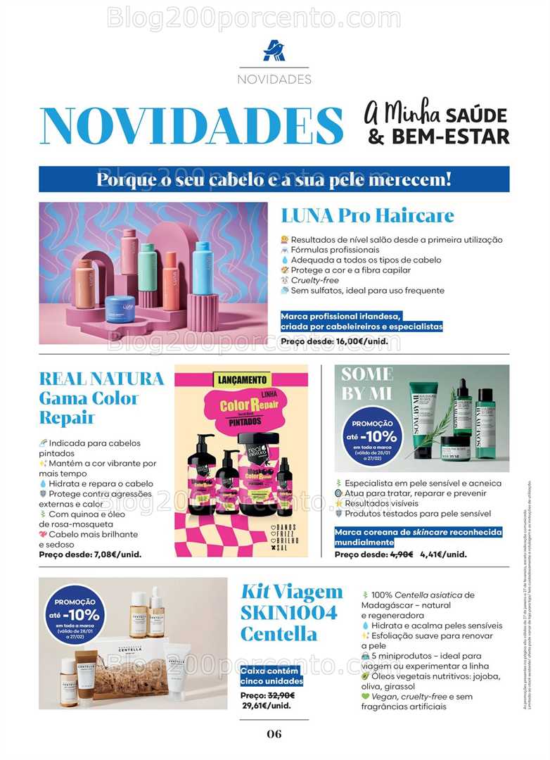 Antevisão Folheto AUCHAN Saúde e Bem-Estar Promoções 27 janeiro a 27 fevereiro