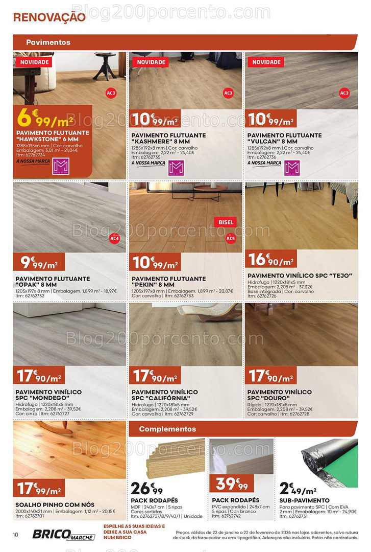 Antevisão Folheto BRICOMARCHÉ Promoções de 22 janeiro a 22 fevereiro