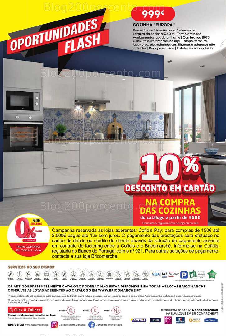 Antevisão Folheto BRICOMARCHÉ Promoções de 22 janeiro a 22 fevereiro
