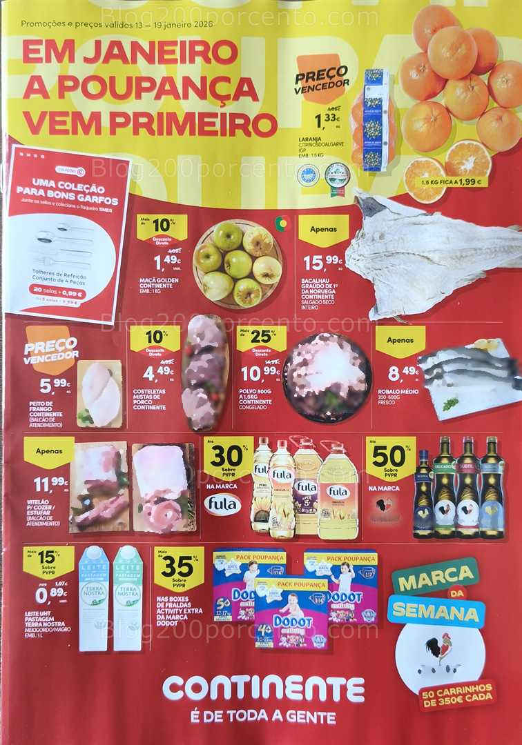 Antevisão Folheto CONTINENTE Promoções de 13 a 19 janeiro