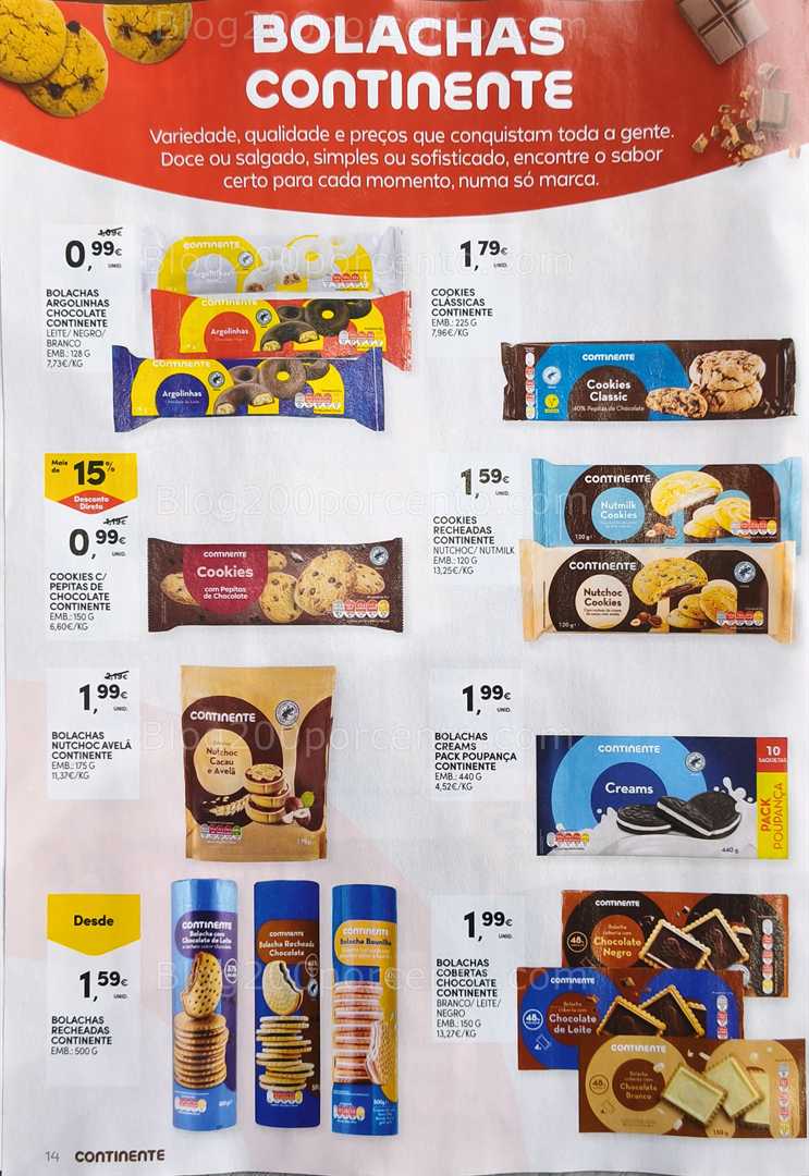 Antevisão Folheto CONTINENTE Especial Bolachas Promoções de 3 a 15 fevereiro