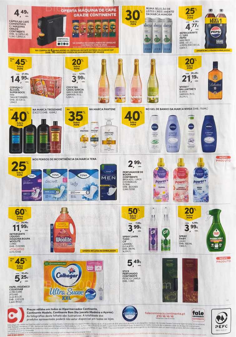 Antevisão Folheto CONTINENTE Promoções Fim de Semana - 16 a 19 janeiro