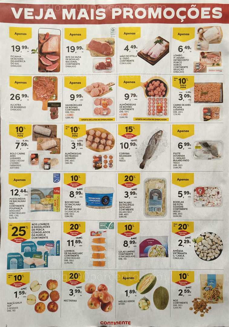 Antevisão Folheto CONTINENTE Promoções Fim de Semana - 23 a 26 janeiro