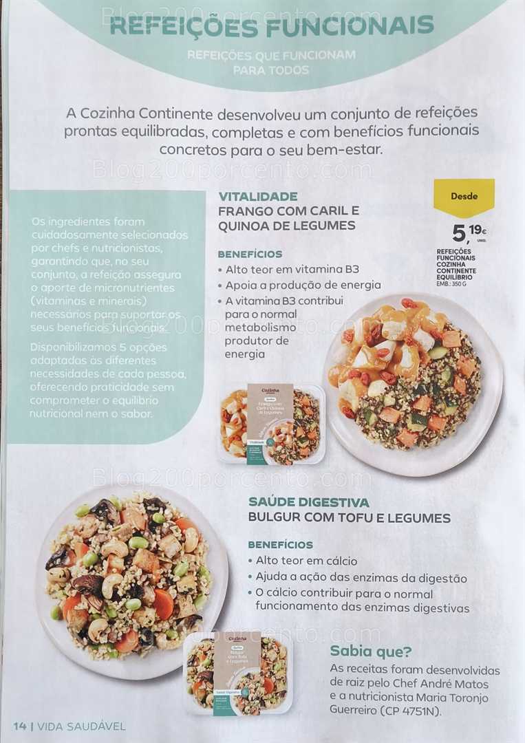 Antevisão Folheto CONTINENTE Vida Saudável Promoções de 20 janeiro a 1 fevereiro
