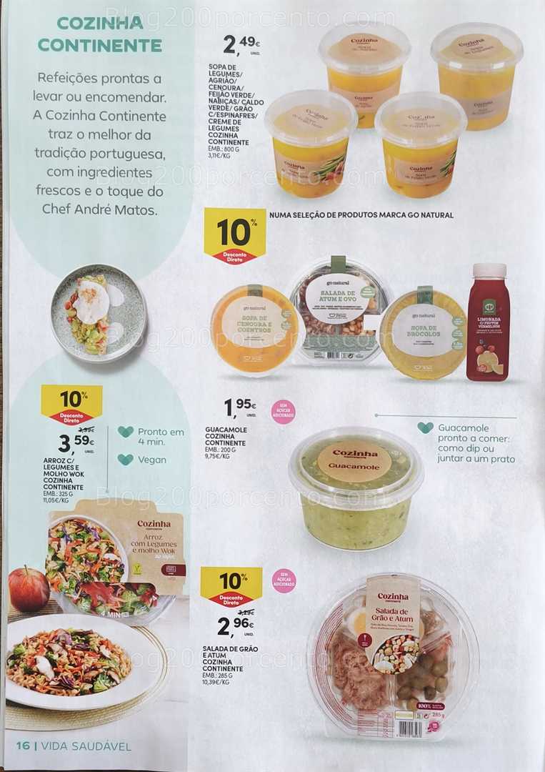 Antevisão Folheto CONTINENTE Vida Saudável Promoções de 20 janeiro a 1 fevereiro