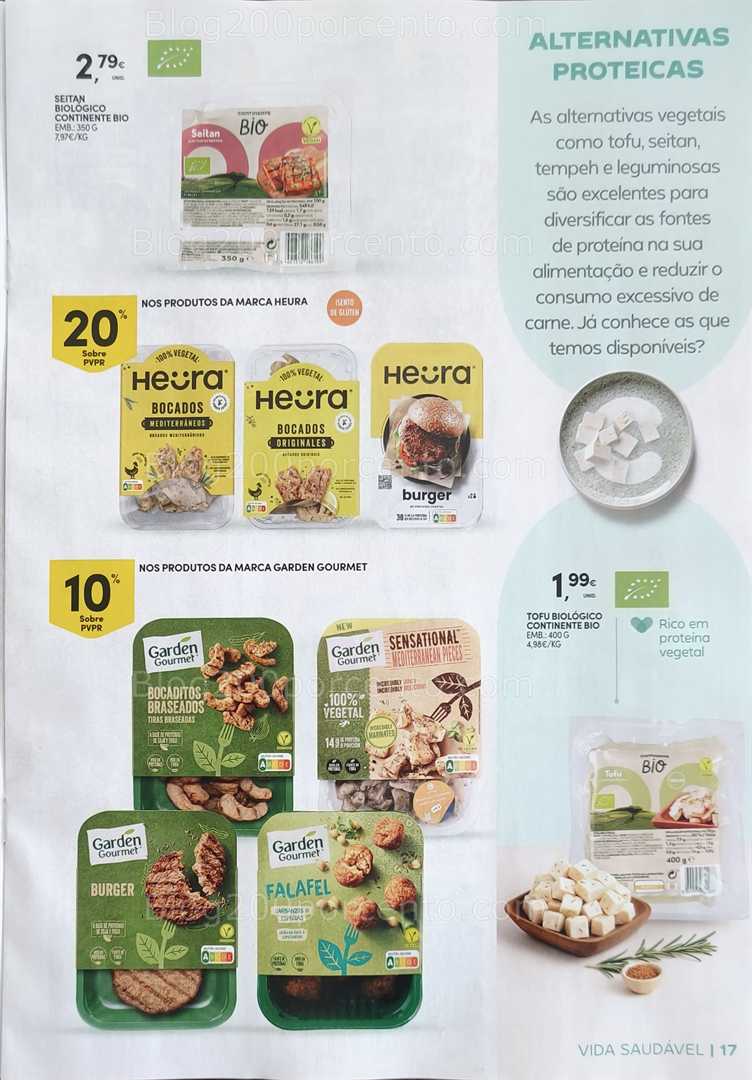 Antevisão Folheto CONTINENTE Vida Saudável Promoções de 20 janeiro a 1 fevereiro