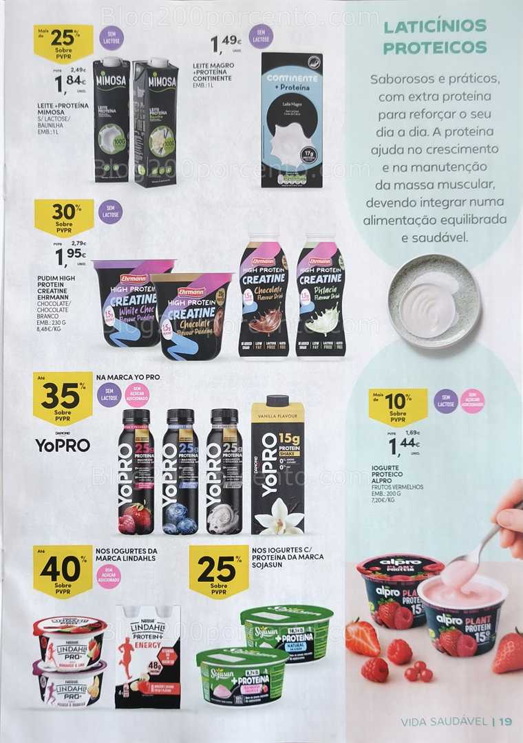 Antevisão Folheto CONTINENTE Vida Saudável Promoções de 20 janeiro a 1 fevereiro