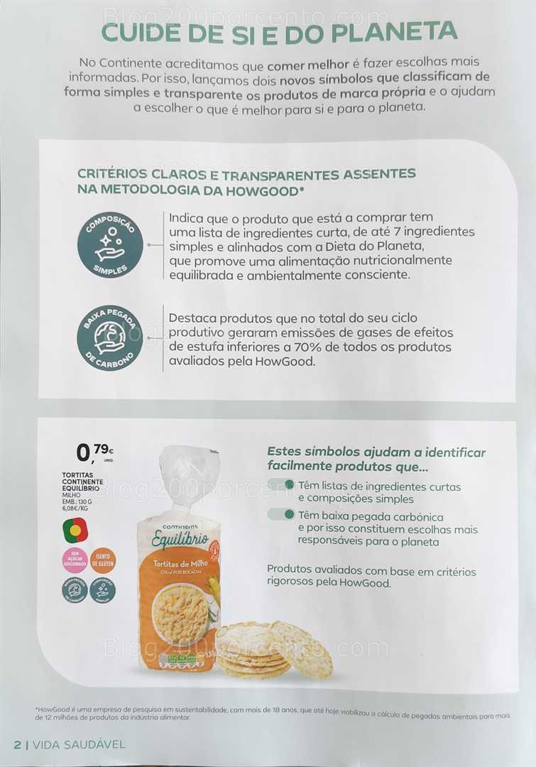 Antevisão Folheto CONTINENTE Vida Saudável Promoções de 20 janeiro a 1 fevereiro