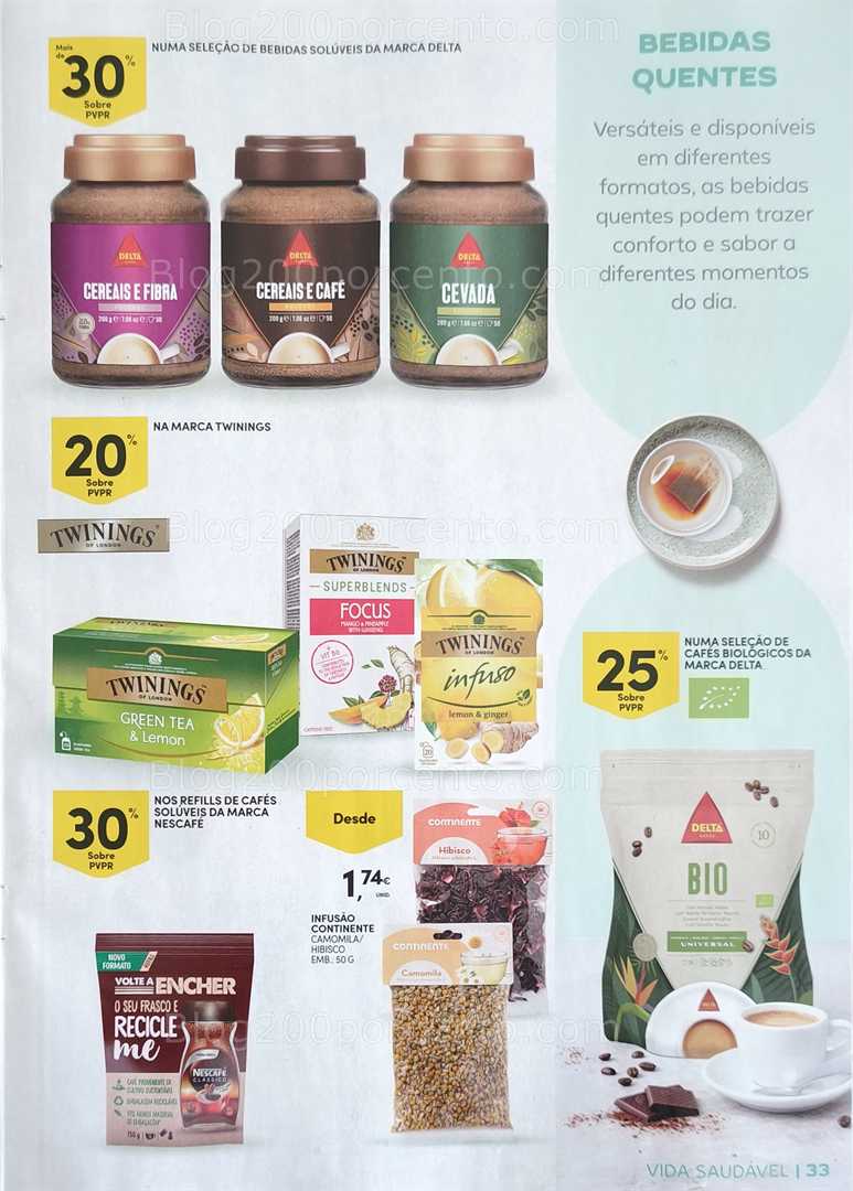 Antevisão Folheto CONTINENTE Vida Saudável Promoções de 20 janeiro a 1 fevereiro