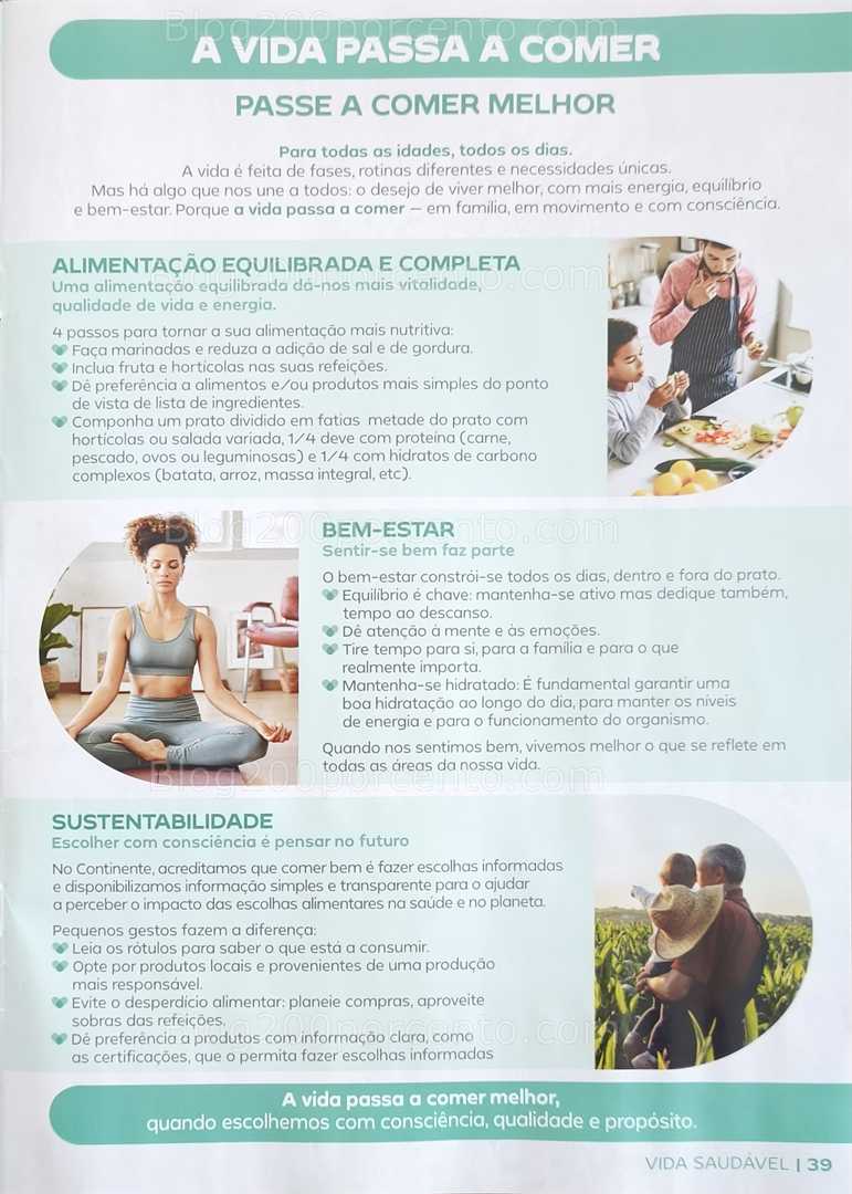 Antevisão Folheto CONTINENTE Vida Saudável Promoções de 20 janeiro a 1 fevereiro
