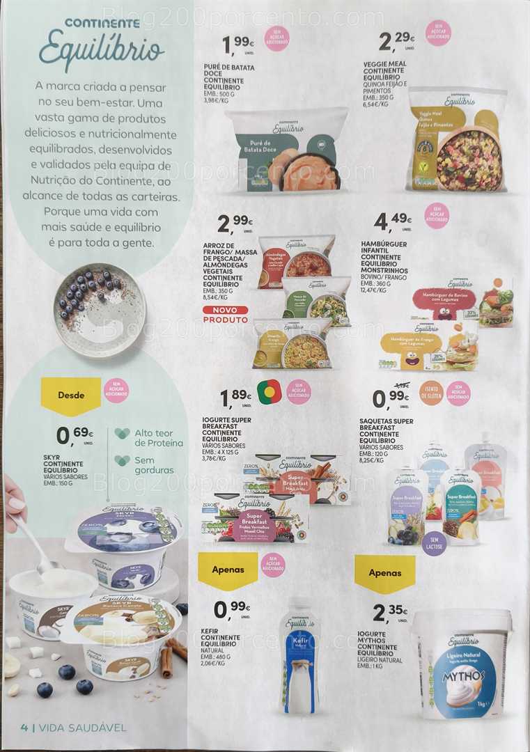 Antevisão Folheto CONTINENTE Vida Saudável Promoções de 20 janeiro a 1 fevereiro